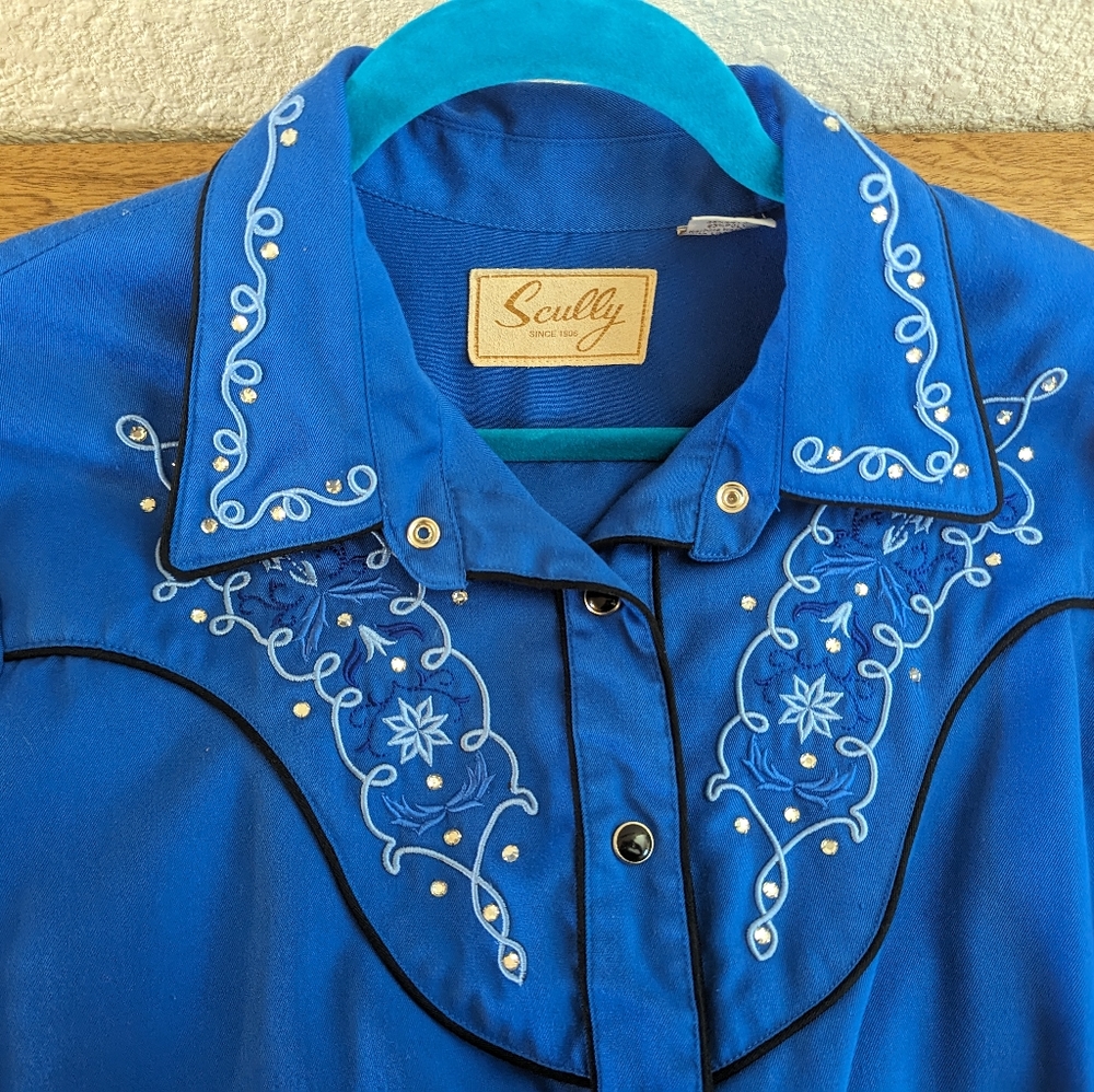 Scully Western Bling Button Down Shirt